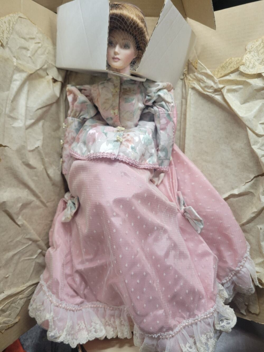 The Gibson Girl, Tea at the Ritz Franklin Heirloom Doll by Franklin Mint